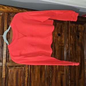 Lululemon LUNER NEW YEAR Long Sleeve Spellout Top. Gold Logo! Sz 8, RARE!!!